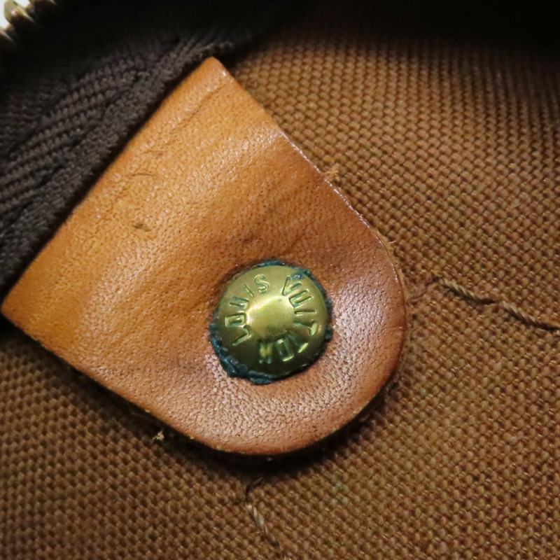 棕色 原花帆布 Speedy 30 波士頓包 手提包 (無鎖頭)【LOUIS VUITTON LV 路易威登】 M41526-16