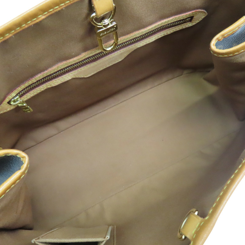 棕色 原花 PVC帆布 Batignolles Horizontal 托特包【LOUIS VUITTON LV 路易威登】 M51154-4