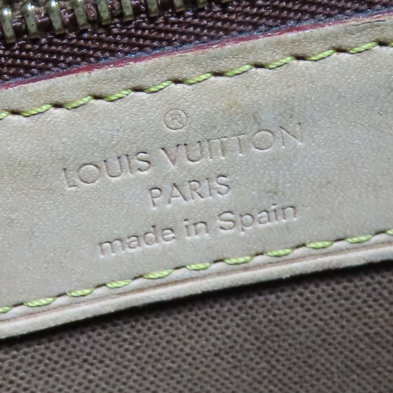 棕色 原花 PVC帆布 Batignolles Horizontal 托特包【LOUIS VUITTON LV 路易威登】 M51154-7