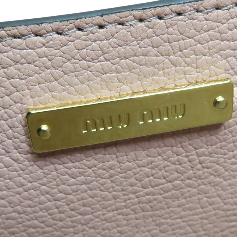 粉色 山羊皮 肩背包【MIU MIU 繆繆】 5BH609-7