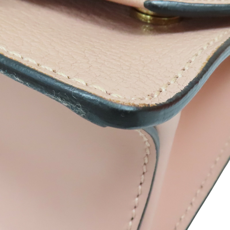 粉色 山羊皮 肩背包【MIU MIU 繆繆】 5BH609-11