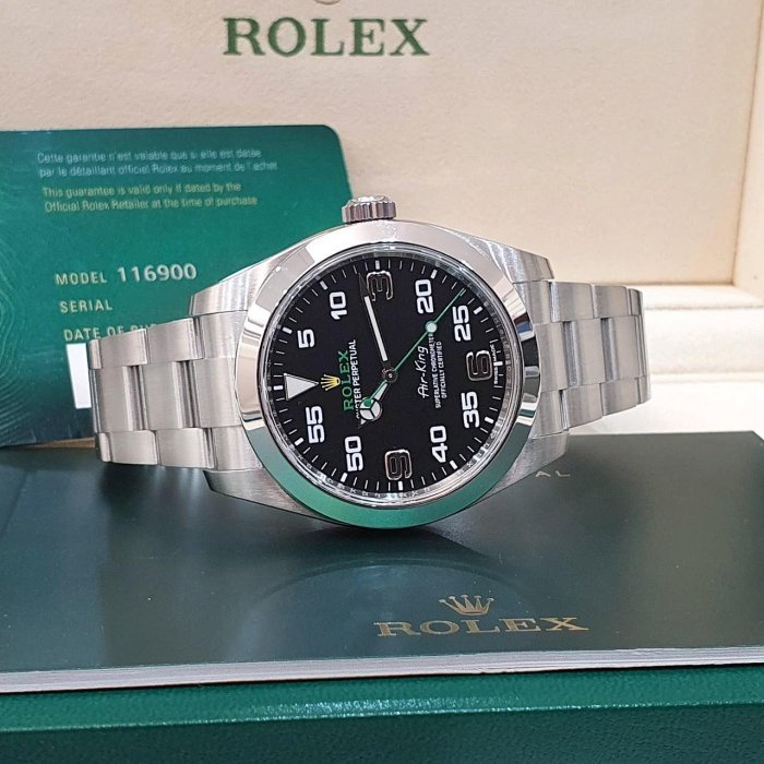 【大眾名錶】 Rolex 勞力士 116900 Air-King 空中霸王 2021/07卡 大眾名錶B1124-4