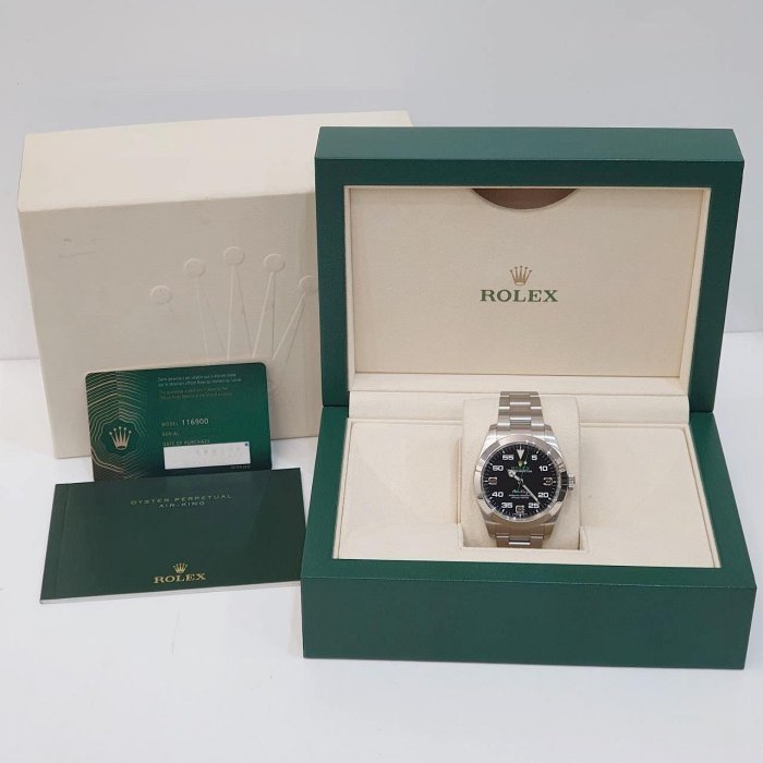【大眾名錶】 Rolex 勞力士 116900 Air-King 空中霸王 2021/07卡 大眾名錶B1124-9