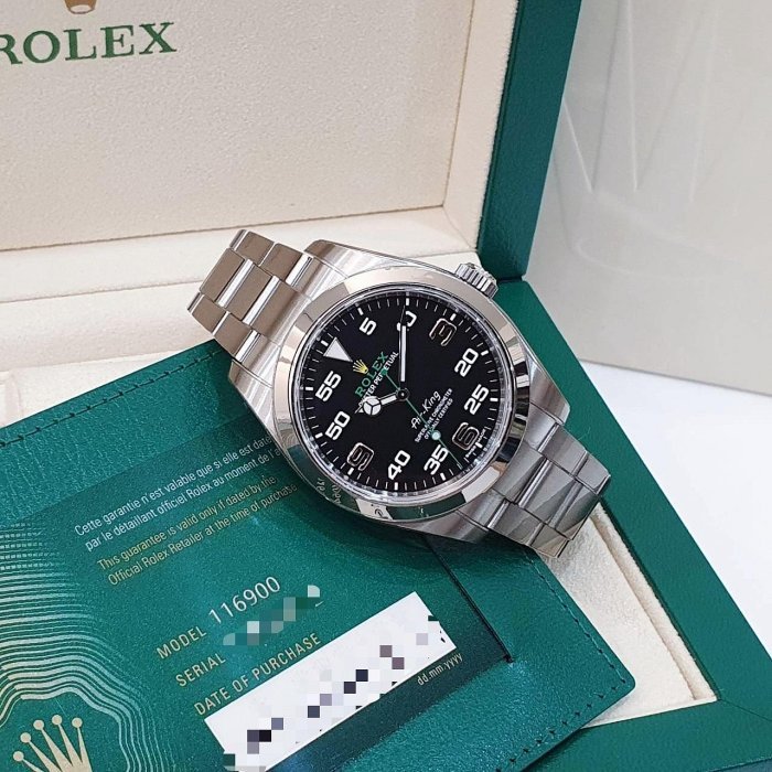 【大眾名錶】 Rolex 勞力士 116900 Air-King 空中霸王 2021/08全配件 大眾名錶B1082-2