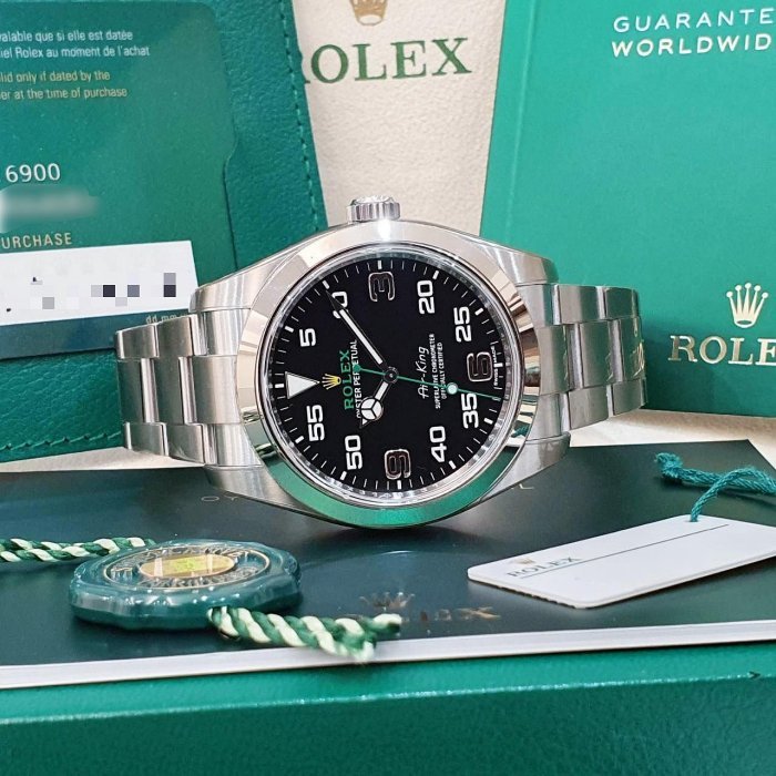 【大眾名錶】 Rolex 勞力士 116900 Air-King 空中霸王 2021/08全配件 大眾名錶B1082-4