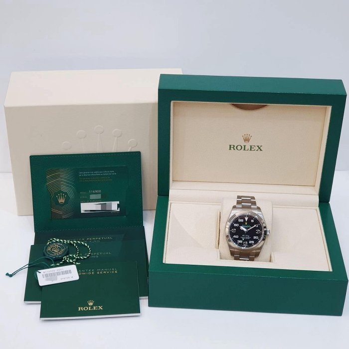 【大眾名錶】 Rolex 勞力士 116900 Air-King 空中霸王 2021/08全配件 大眾名錶B1082-9