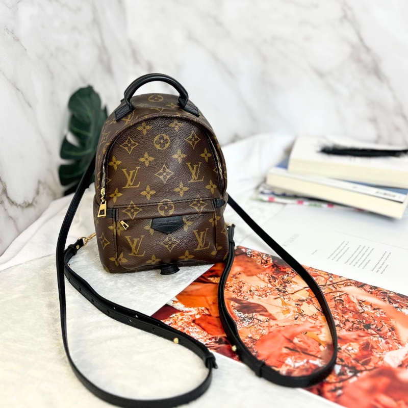 LV Palm Springs 老花迷你小書包後背包-0