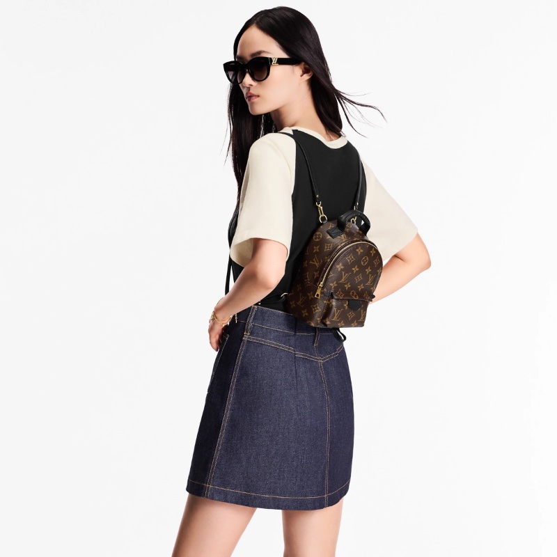 LV Palm Springs 老花迷你小書包後背包-1