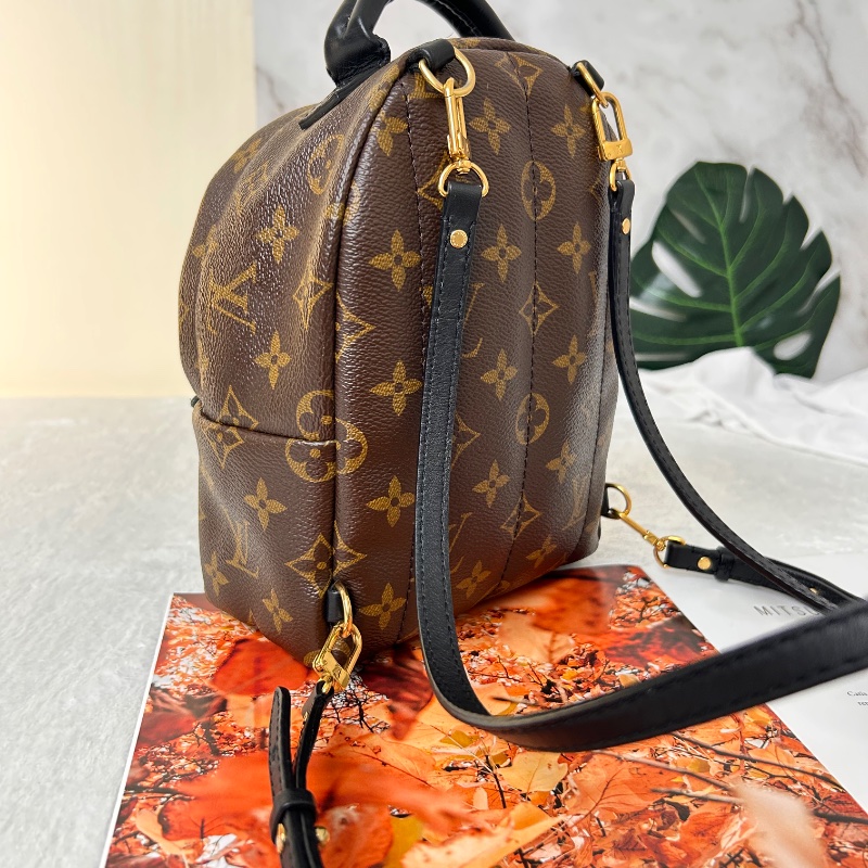 LV Palm Springs 老花迷你小書包後背包-9