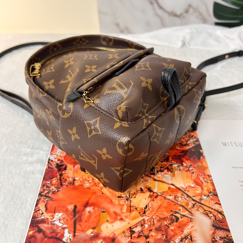 LV Palm Springs 老花迷你小書包後背包-18