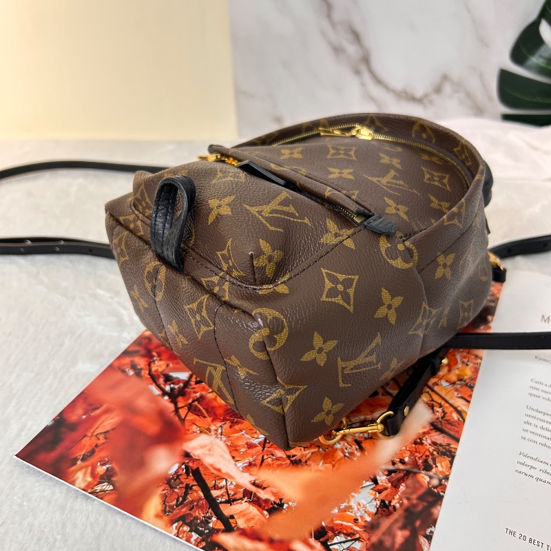 LV Palm Springs 老花迷你小書包後背包-19