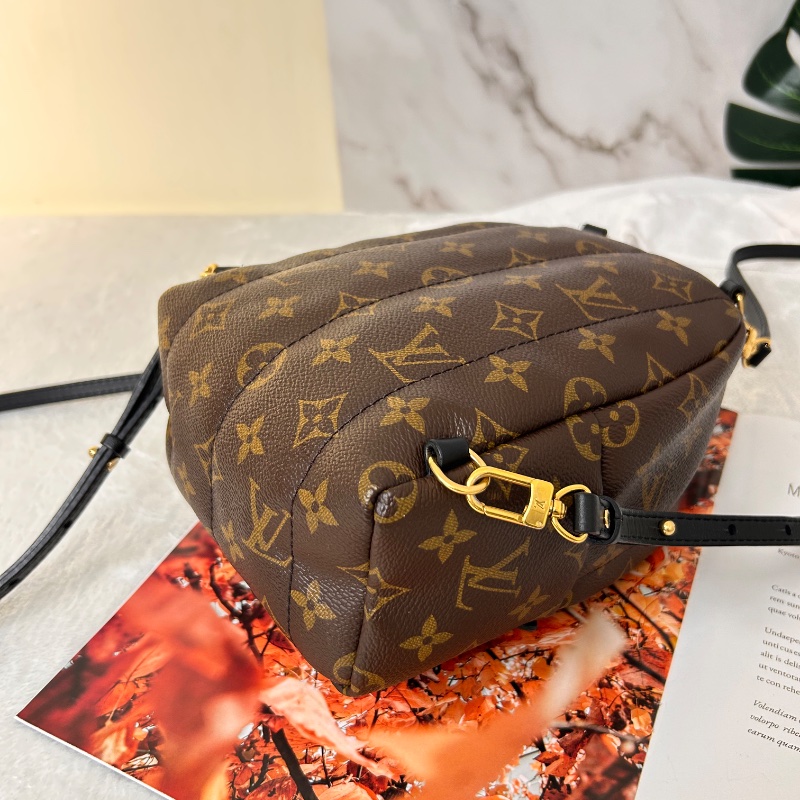 LV Palm Springs 老花迷你小書包後背包-21