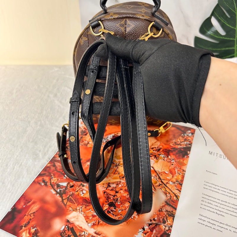 LV Palm Springs 老花迷你小書包後背包-23