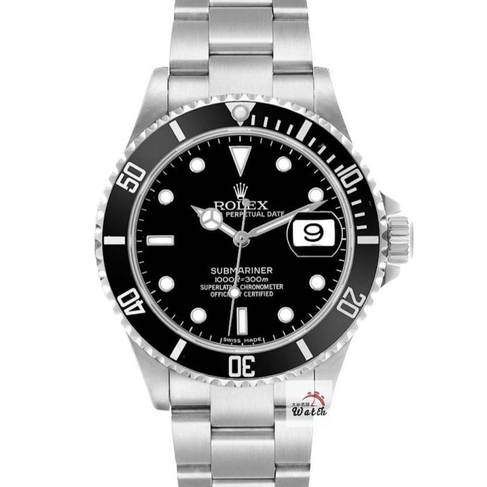 【大眾名錶】ROLEX 勞力士 16610 Submariner潛航者 經典之作 鋁圈黑水鬼 潛水錶 大眾名錶G216-0