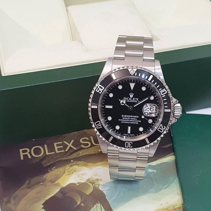 【大眾名錶】ROLEX 勞力士 16610 Submariner潛航者 經典之作 鋁圈黑水鬼 潛水錶 大眾名錶G216-1