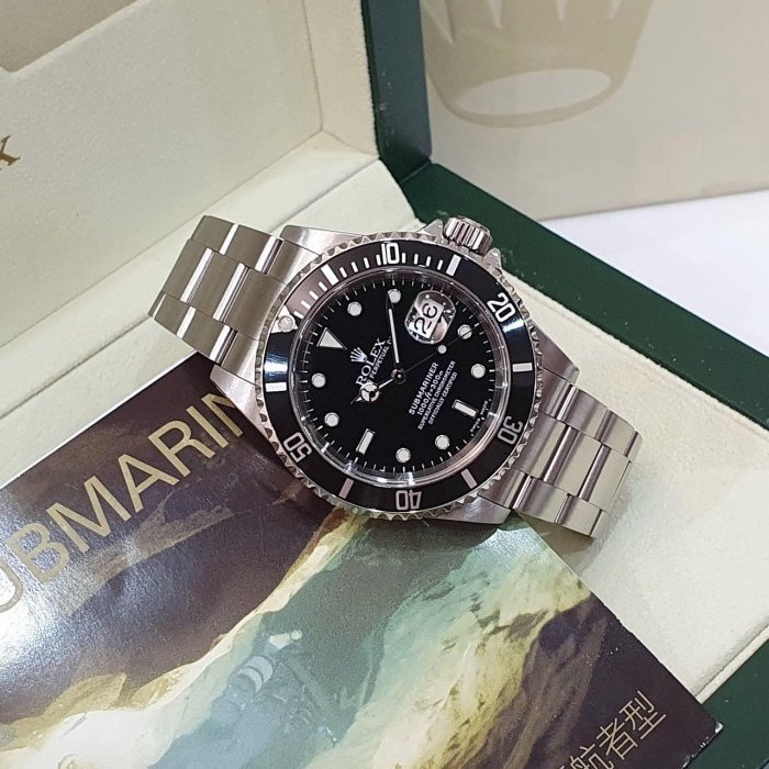 【大眾名錶】ROLEX 勞力士 16610 Submariner潛航者 經典之作 鋁圈黑水鬼 潛水錶 大眾名錶G216-2