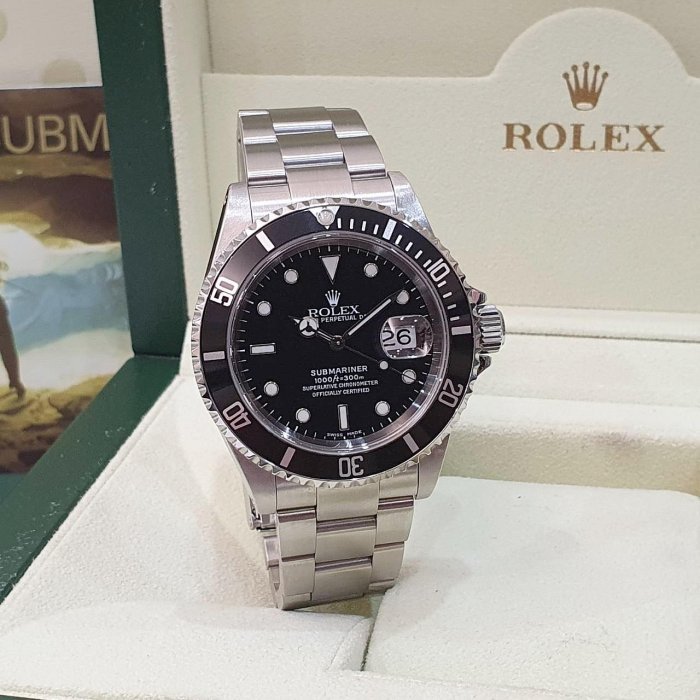 【大眾名錶】ROLEX 勞力士 16610 Submariner潛航者 經典之作 鋁圈黑水鬼 潛水錶 大眾名錶G216-3