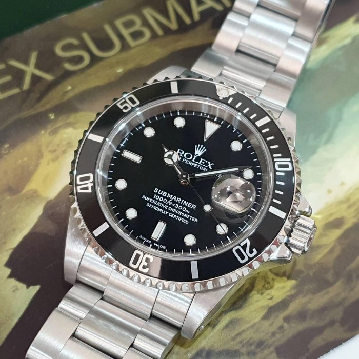 【大眾名錶】ROLEX 勞力士 16610 Submariner潛航者 經典之作 鋁圈黑水鬼 潛水錶 大眾名錶G216-8
