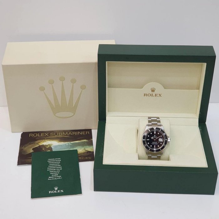 【大眾名錶】ROLEX 勞力士 16610 Submariner潛航者 經典之作 鋁圈黑水鬼 潛水錶 大眾名錶G216-9