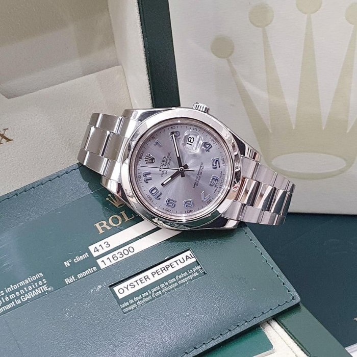 【大眾名錶】ROLEX 勞力士 116300 Datejust 蠔式日誌 2014/03 銀面 平光圈 大眾名錶G151-2