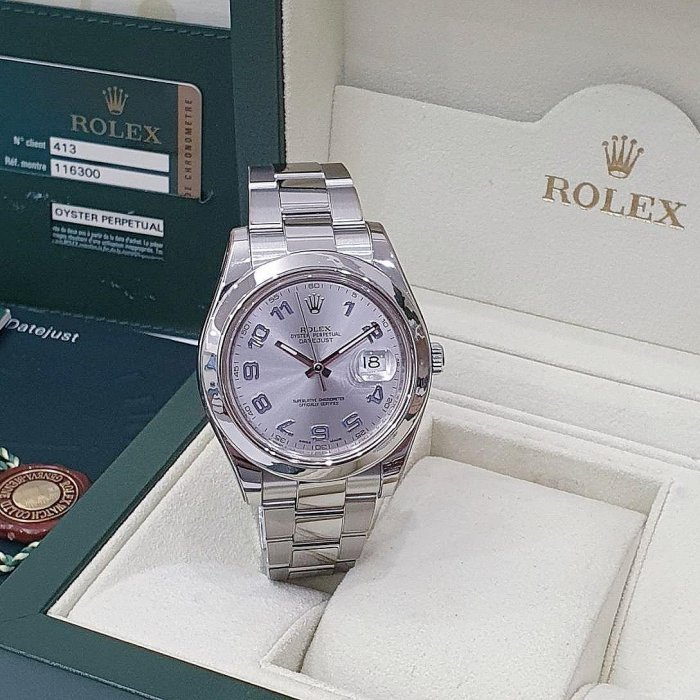 【大眾名錶】ROLEX 勞力士 116300 Datejust 蠔式日誌 2014/03 銀面 平光圈 大眾名錶G151-3