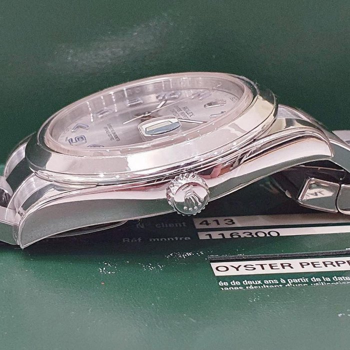 【大眾名錶】ROLEX 勞力士 116300 Datejust 蠔式日誌 2014/03 銀面 平光圈 大眾名錶G151-5
