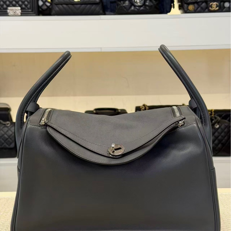 HERMES lindy34 錫器灰 swift皮-0