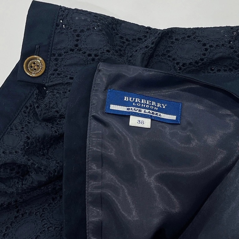 BURBERRY 藍標  蕾絲拉鍊洋裝-8