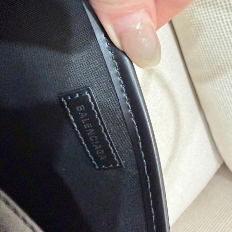 BALENCIAGA Navy Cabas 帆布手提包 99新配件塵袋購證吊牌子包-5