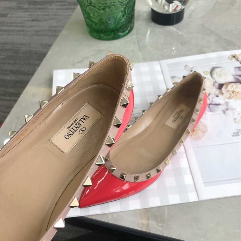 華倫天奴Valentino 鉚釘平底鞋，經典款，36碼 已貼底-4