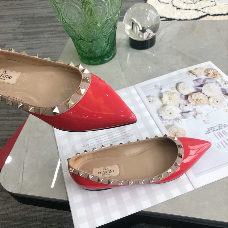 華倫天奴Valentino 鉚釘平底鞋，經典款，36碼 已貼底-5