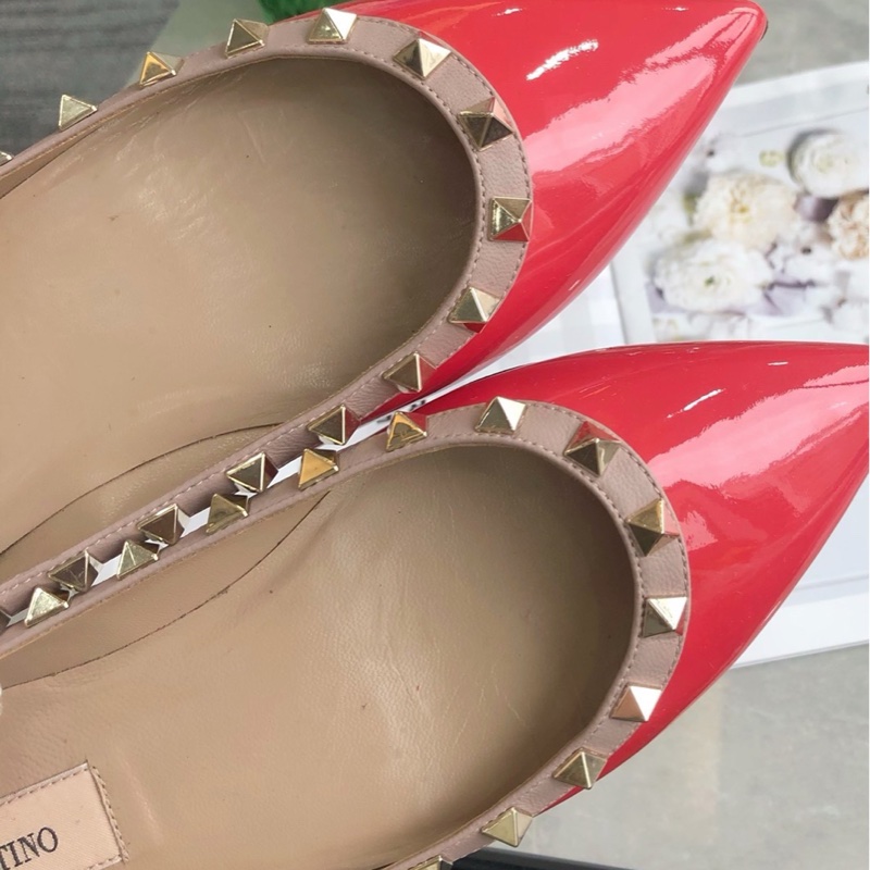 華倫天奴Valentino 鉚釘平底鞋，經典款，36碼 已貼底-8