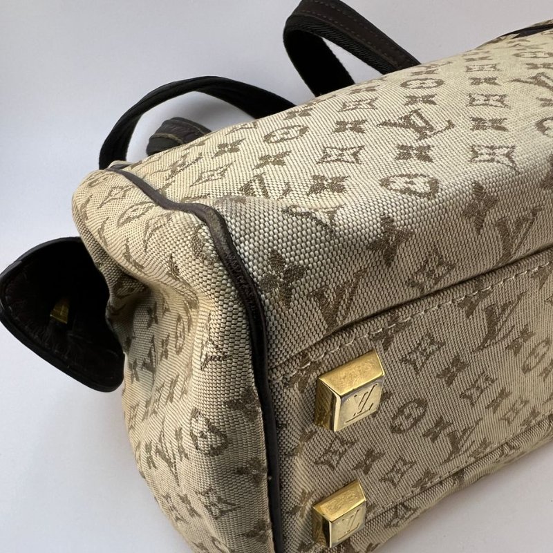 Louis Vuitton Monogram Mini Lin Josephine 波士頓手提包-12