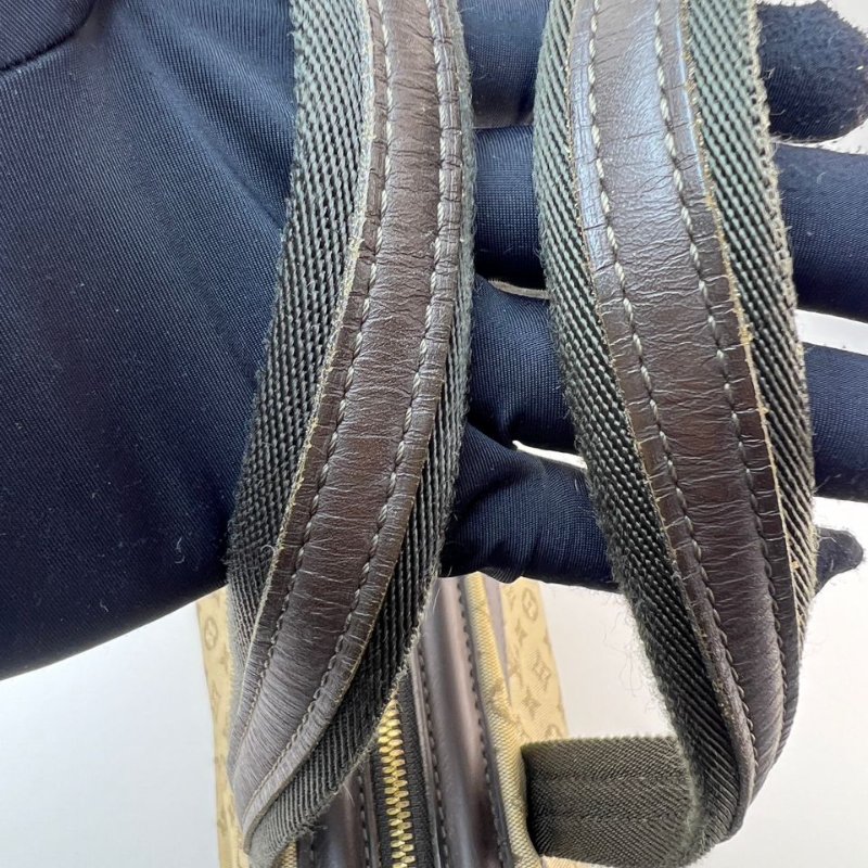 Louis Vuitton Monogram Mini Lin Josephine 波士頓手提包-23