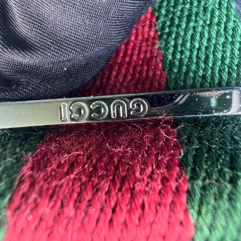 Gucci 經典雙 G 帆布月牙形斜挎包-20