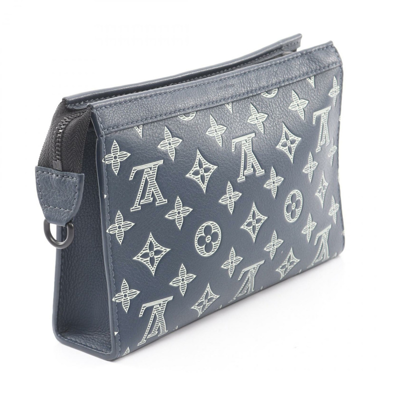 路易威登 Gaston 可穿戴錢包單肩斜背包 M83384 墨藍色 LV-1