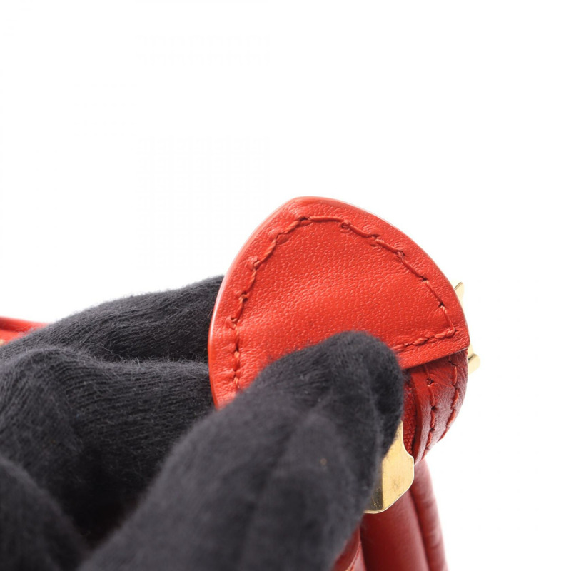 路易威登 Coussin PM 鏈條肩背包 M57792 Monogram 壓花 Rouge 二手-4