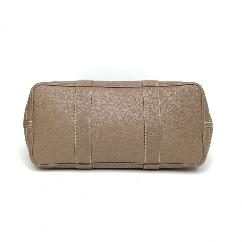 HERMES GardenParty花園包36大象灰NEGONA皮T刻銀扣-3