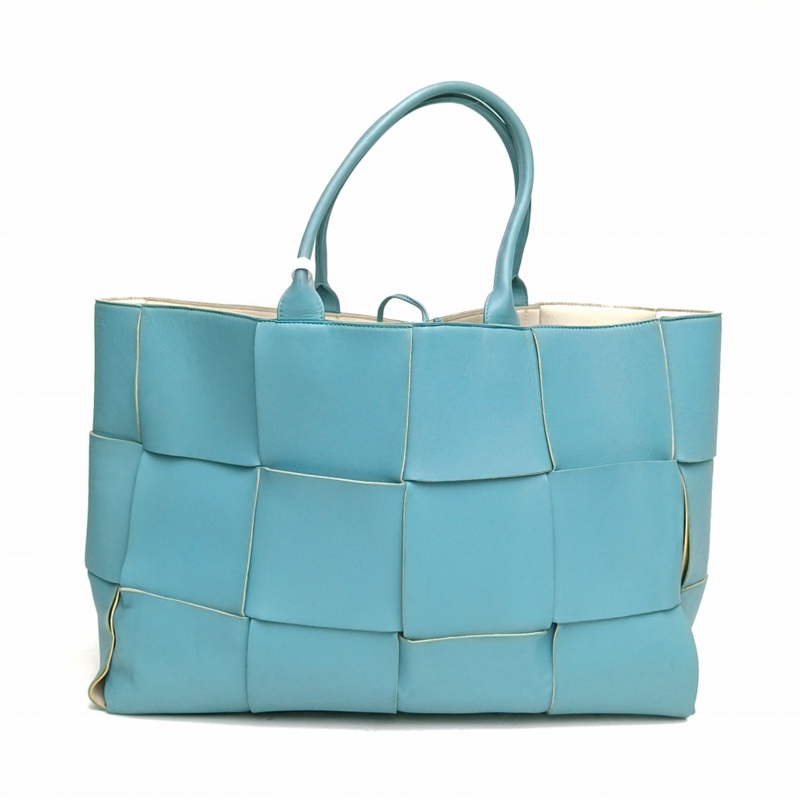 BOTTEGA VENETA 藍色牛皮Arcotote大號-2