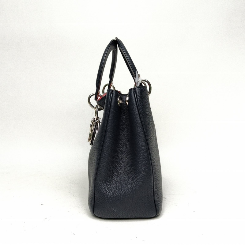 DIOR VIP小號32藍色牛皮銀扣2016-1