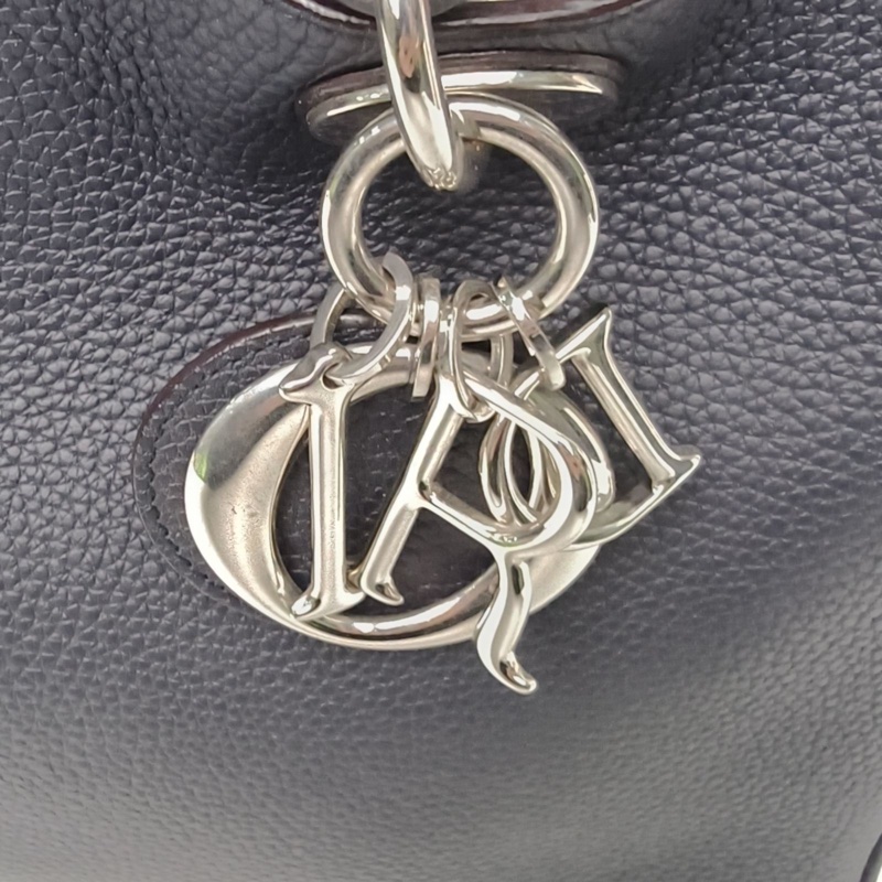 DIOR VIP小號32藍色牛皮銀扣2016-4