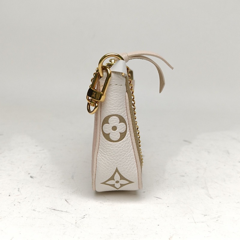 LOUIS VUITTON Pochette小麻將包拼色牛皮晶片-1