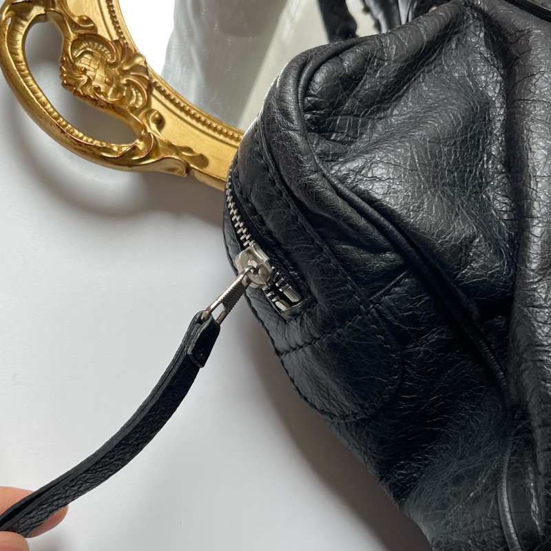 ▪️富貴選物FUGUEI▪️Balenciaga 黑銀機車包手提公事包-7