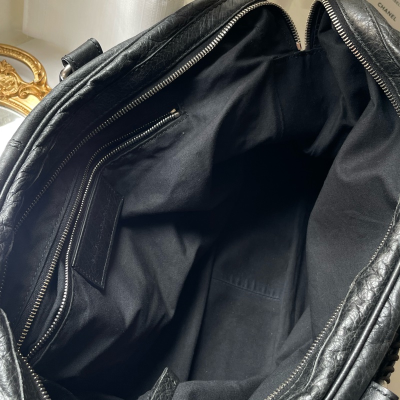 ▪️富貴選物FUGUEI▪️Balenciaga 黑銀機車包手提公事包-10