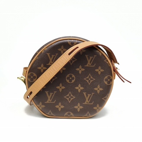 LOUIS VUITTON BOITECH軟圓餅小號17老花PVC晶片