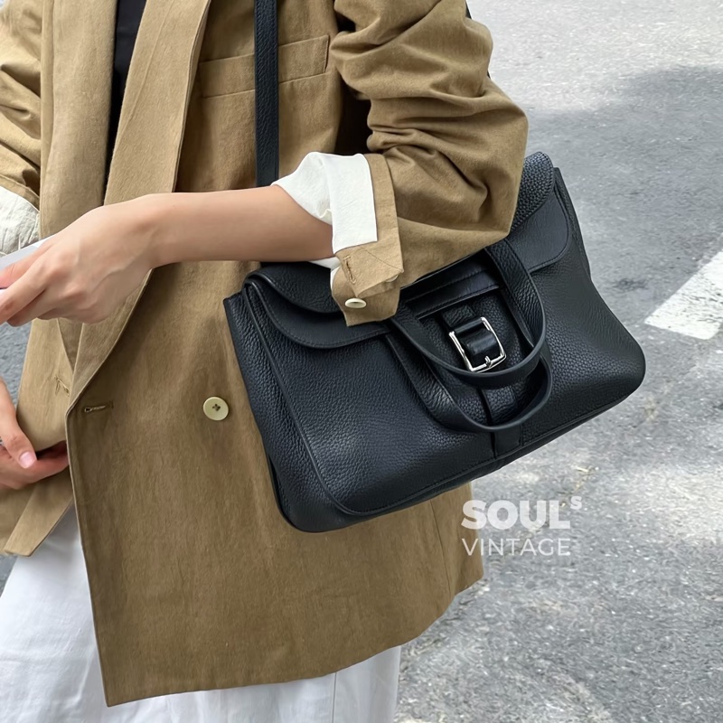 #全網最低💰 #9🆕閒置✨ 愛馬仕Halzan31黑銀Tc皮-5