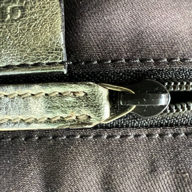 Gucci 經典雙 G 老花帆布配皮手提包-20