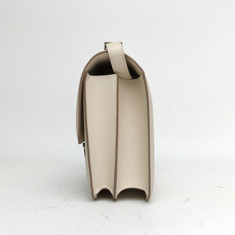 HERMES Constance康康2410奶昔白Epsom皮X刻銀扣-1