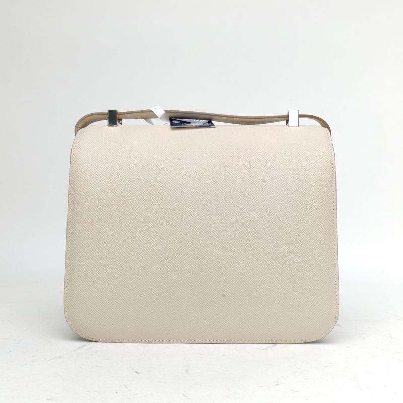 HERMES Constance康康2410奶昔白Epsom皮X刻銀扣-2