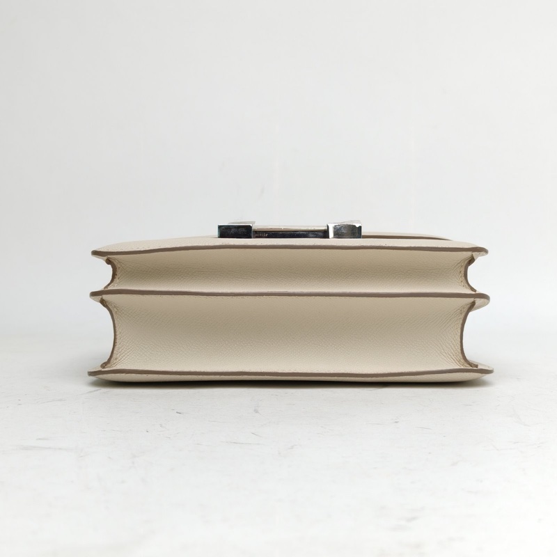 HERMES Constance康康2410奶昔白Epsom皮X刻銀扣-3